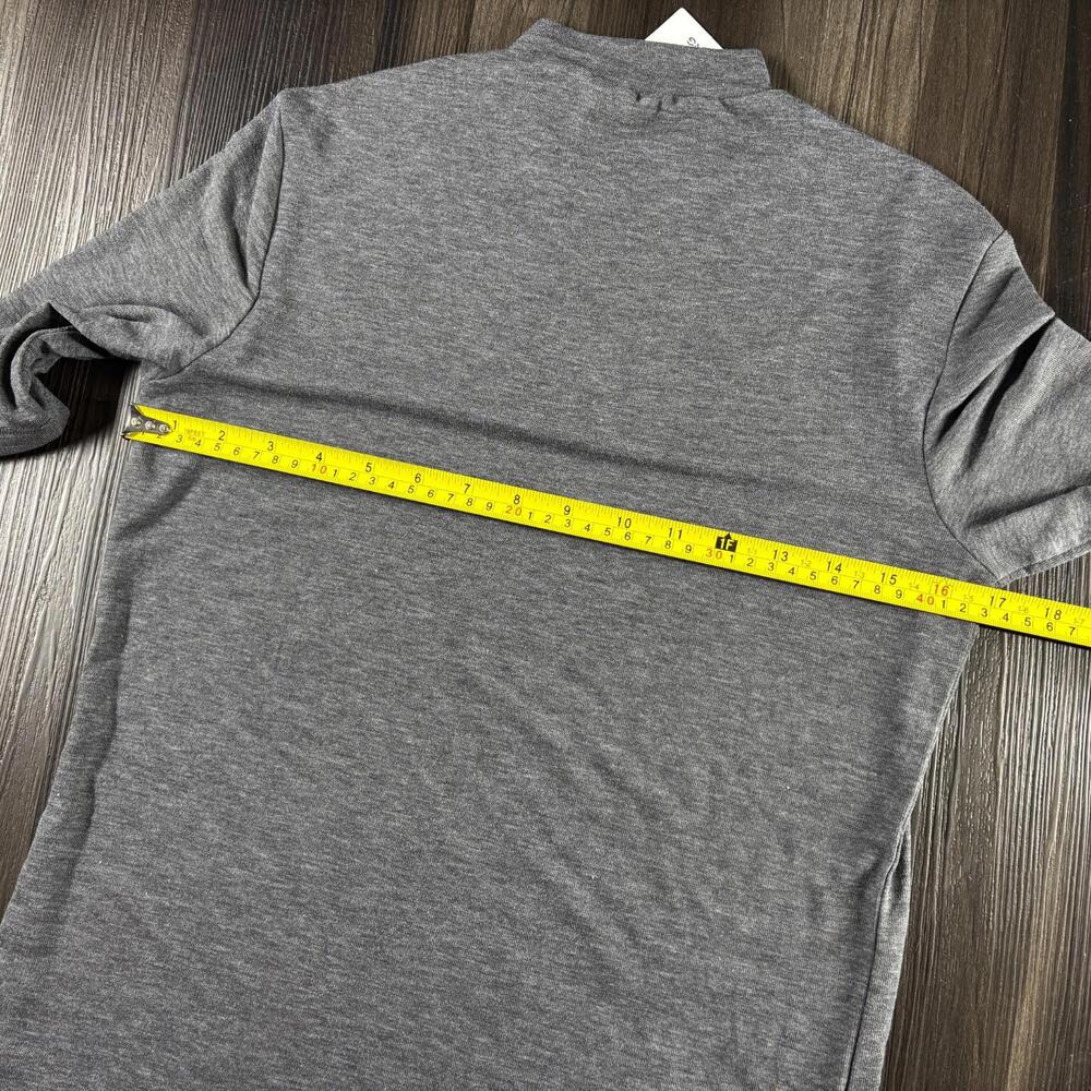 MNG Solid Gray Basic Top Women's Size Large High … - image 8